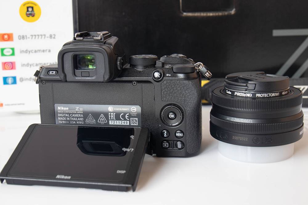 Nikon Z50+Lens DX 16-50 mm f/3.5-6.3 VR เครื่องศูนย์ สภาพสวย ใช้น้อย